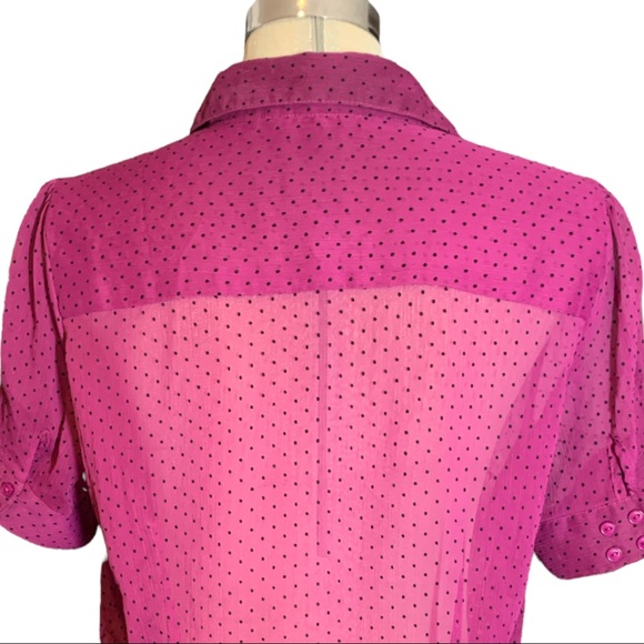 Jessica Purples & Black Polkadot Semi Transparent Short S Size M - Picture 5 of 12